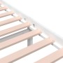 White solid wood bed frame 160x200 cm by vidaXL, Beds and slatted bases - Ref: Foro24-814830, Price: 121,59 €, Discount: %