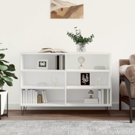 Glossy white plywood sideboard 103.5x35x70 cm by vidaXL, Sideboards - Ref: Foro24-827110, Price: 59,99 €, Discount: %