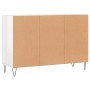 Hochglanzweißes Sperrholz-Sideboard 103,5 x 35 x 70 cm von vidaXL, Sideboards - Ref: Foro24-827110, Preis: 59,81 €, Rabatt: %