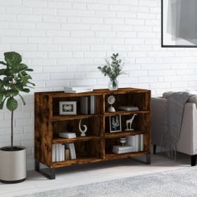 Smoked oak engineered wood sideboard 103.5x35x70 cm by vidaXL, Sideboards - Ref: Foro24-827121, Price: 58,93 €, Discount: %