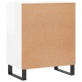 Aparador madera de ingeniería blanco brillante 57x35x70 cm de vidaXL, Aparadores - Ref: Foro24-827142, Precio: 44,32 €, Descu...