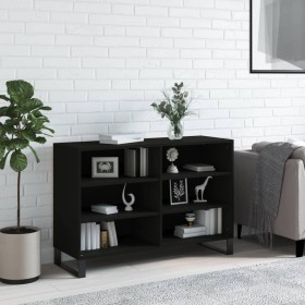 Aparador de madera contrachapada negro 103,5x35x70 cm de vidaXL, Aparadores - Ref: Foro24-827117, Precio: 74,26 €, Descuento: %