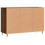 Aparador de madera de ingeniería marrón roble 103,5x35x70 cm de vidaXL, Aparadores - Ref: Foro24-827107, Precio: 51,73 €, Des...