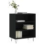 Black engineered wood sideboard 57x35x70 cm by vidaXL, Sideboards - Ref: Foro24-827133, Price: 48,61 €, Discount: %