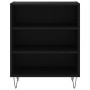 Black engineered wood sideboard 57x35x70 cm by vidaXL, Sideboards - Ref: Foro24-827133, Price: 48,61 €, Discount: %