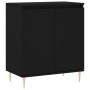 Aparador de madera contrachapada negro 60x35x70 cm de vidaXL, Aparadores - Ref: Foro24-827149, Precio: 73,02 €, Descuento: %