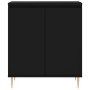 Aparador de madera contrachapada negro 60x35x70 cm de vidaXL, Aparadores - Ref: Foro24-827149, Precio: 73,02 €, Descuento: %