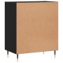 Black engineered wood sideboard 57x35x70 cm by vidaXL, Sideboards - Ref: Foro24-827125, Price: 49,54 €, Discount: %