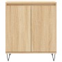 Aparador de madera contrachapada roble Sonoma 60x35x70 cm de vidaXL, Aparadores - Ref: Foro24-827159, Precio: 77,34 €, Descue...