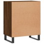 Oak brown engineered wood sideboard 57x35x70 cm by vidaXL, Sideboards - Ref: Foro24-827147, Price: 46,38 €, Discount: %