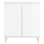 Hochglanzweißes Sperrholz-Sideboard 60x35x70 cm von vidaXL, Sideboards - Ref: Foro24-827150, Preis: 77,99 €, Rabatt: %