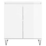 Hochglanzweißes Sperrholz-Sideboard 60x35x70 cm von vidaXL, Sideboards - Ref: Foro24-827158, Preis: 77,59 €, Rabatt: %