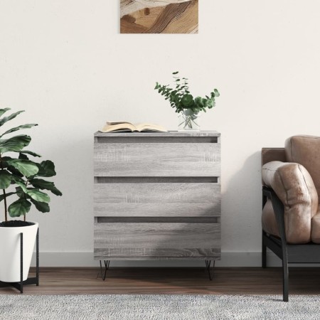 Sonoma gray plywood sideboard 60x35x70 cm by vidaXL, Sideboards - Ref: Foro24-827186, Price: 79,99 €, Discount: %