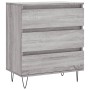 Sonoma gray plywood sideboard 60x35x70 cm by vidaXL, Sideboards - Ref: Foro24-827186, Price: 79,99 €, Discount: %