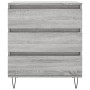 Sonoma gray plywood sideboard 60x35x70 cm by vidaXL, Sideboards - Ref: Foro24-827186, Price: 79,99 €, Discount: %