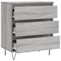 Sonoma gray plywood sideboard 60x35x70 cm by vidaXL, Sideboards - Ref: Foro24-827186, Price: 79,99 €, Discount: %