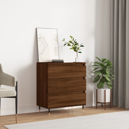 Oak brown plywood sideboard 60x35x70 cm by vidaXL, Sideboards - Ref: Foro24-827179, Price: 62,99 €, Discount: %