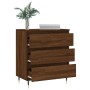 Oak brown plywood sideboard 60x35x70 cm by vidaXL, Sideboards - Ref: Foro24-827179, Price: 62,99 €, Discount: %