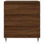 Aparador madera contrachapada marrón roble 60x35x70 cm de vidaXL, Aparadores - Ref: Foro24-827179, Precio: 62,76 €, Descuento: %