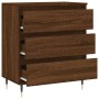 Aparador madera contrachapada marrón roble 60x35x70 cm de vidaXL, Aparadores - Ref: Foro24-827179, Precio: 62,76 €, Descuento: %