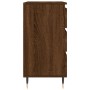 Aparador madera contrachapada marrón roble 60x35x70 cm de vidaXL, Aparadores - Ref: Foro24-827179, Precio: 62,76 €, Descuento: %