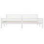 Estructura de cama madera maciza blanco Supe King 180x200 cm de vidaXL, Camas y somieres - Ref: Foro24-814835, Precio: 127,75...