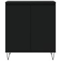 Aparador de madera contrachapada negro 60x35x70 cm de vidaXL, Aparadores - Ref: Foro24-827157, Precio: 88,54 €, Descuento: %