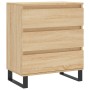 Aparador de madera contrachapada roble Sonoma 60x35x70 cm de vidaXL, Aparadores - Ref: Foro24-827191, Precio: 83,97 €, Descue...