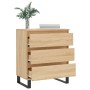 Aparador de madera contrachapada roble Sonoma 60x35x70 cm de vidaXL, Aparadores - Ref: Foro24-827191, Precio: 83,97 €, Descue...