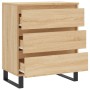 Aparador de madera contrachapada roble Sonoma 60x35x70 cm de vidaXL, Aparadores - Ref: Foro24-827191, Precio: 83,97 €, Descue...