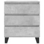 Betongraues Sperrholz-Sideboard 60x35x70 cm von vidaXL, Sideboards - Ref: Foro24-827192, Preis: 67,97 €, Rabatt: %