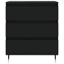 Aparador de madera contrachapada negro 60x35x70 cm de vidaXL, Aparadores - Ref: Foro24-827173, Precio: 82,90 €, Descuento: %