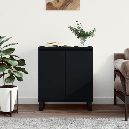 Black plywood sideboard 60x35x70 cm by vidaXL, Sideboards - Ref: Foro24-827165, Price: 90,99 €, Discount: %