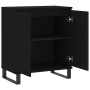 Black plywood sideboard 60x35x70 cm by vidaXL, Sideboards - Ref: Foro24-827165, Price: 90,99 €, Discount: %