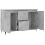 Aparador de madera de ingeniería gris hormigón 104x35x70 cm de vidaXL, Aparadores - Ref: Foro24-827200, Precio: 97,70 €, Desc...