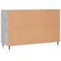 Aparador de madera de ingeniería gris hormigón 104x35x70 cm de vidaXL, Aparadores - Ref: Foro24-827200, Precio: 103,99 €, Des...