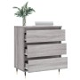 Aparador de madera contrachapada gris Sonoma 60x35x70 cm de vidaXL, Aparadores - Ref: Foro24-827178, Precio: 45,99 €, Descuen...