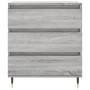 Aparador de madera contrachapada gris Sonoma 60x35x70 cm de vidaXL, Aparadores - Ref: Foro24-827178, Precio: 45,99 €, Descuen...