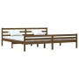 Estructura cama madera maciza marrón miel Super King 180x200 cm de vidaXL, Camas y somieres - Ref: Foro24-814837, Precio: 135...