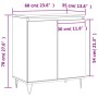 White plywood sideboard 60x35x70 cm by vidaXL, Sideboards - Ref: Foro24-827156, Price: 79,99 €, Discount: %