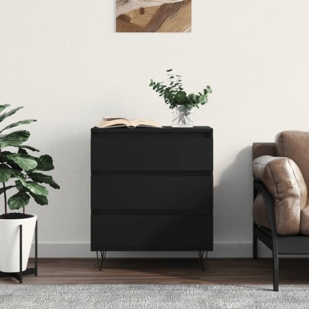 Black plywood sideboard 60x35x70 cm by vidaXL, Sideboards - Ref: Foro24-827181, Price: 87,86 €, Discount: %