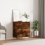 Aparador madera contrachapada color roble ahumado 60x35x70 cm de vidaXL, Aparadores - Ref: Foro24-827177, Precio: 60,81 €, De...