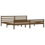 Estructura cama madera maciza marrón miel Super King 180x200 cm de vidaXL, Camas y somieres - Ref: Foro24-814837, Precio: 135...