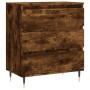 Aparador madera contrachapada color roble ahumado 60x35x70 cm de vidaXL, Aparadores - Ref: Foro24-827177, Precio: 60,81 €, De...