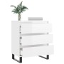 Glossy white plywood sideboard 60x35x70 cm by vidaXL, Sideboards - Ref: Foro24-827190, Price: 74,99 €, Discount: %