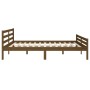 Estructura cama madera maciza marrón miel Super King 180x200 cm de vidaXL, Camas y somieres - Ref: Foro24-814837, Precio: 135...