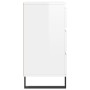 Glossy white plywood sideboard 60x35x70 cm by vidaXL, Sideboards - Ref: Foro24-827190, Price: 74,99 €, Discount: %