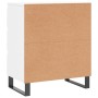 Glossy white plywood sideboard 60x35x70 cm by vidaXL, Sideboards - Ref: Foro24-827190, Price: 74,99 €, Discount: %