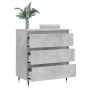 Aparador de madera contrachapada gris hormigón 60x35x70 cm de vidaXL, Aparadores - Ref: Foro24-827176, Precio: 59,58 €, Descu...