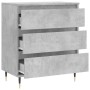 Concrete gray plywood sideboard 60x35x70 cm by vidaXL, Sideboards - Ref: Foro24-827176, Price: 59,99 €, Discount: %